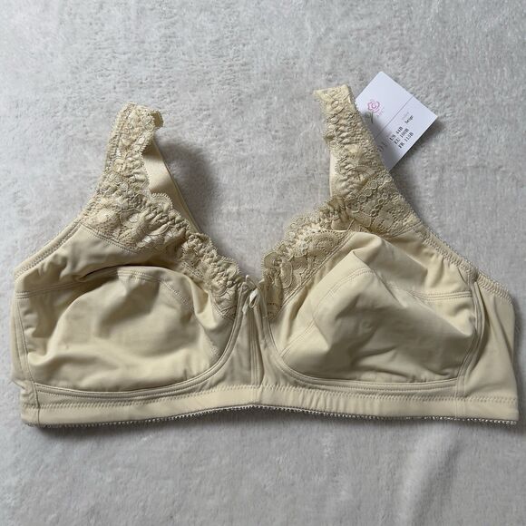 ABC 101 American Breast Care Mastectomy Bra Womens Sz 44B Beige Wireless NWT - Picture 4 of 10